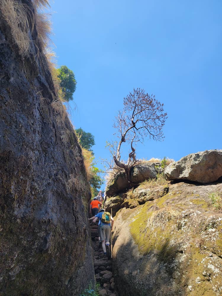 Hiking at Sipi Falls